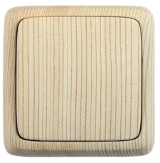 Выключатель открытой установки, одноклавишный, с изолирующей пластиной, цвет сосна | ВА10-113-02 | HEGEL