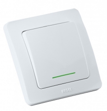 Выключатель скрытой установки, одноклавишный, с индикацией, цвет белый | ВС16-312 | HEGEL