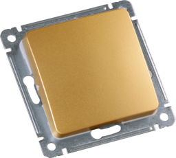 Выключатель скрытой установки, одноклавишный, механизм, цвет золото | ВС10-411-07 | HEGEL