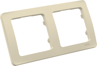 Рамка двухместная, скрытой установки, цвет слоновая кость | Р402-01 | HEGEL