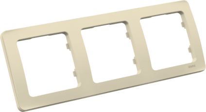 Рамка трёхместная, скрытой установки, цвет слоновая кость | Р403-01 | HEGEL