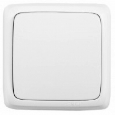 Переключатель открытой установки, одноклавишный, с изолирующей пластиной, цвет белый | ВА16-163 | HEGEL