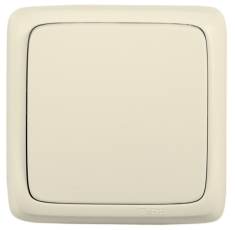 Выключатель открытой установки, одноклавишный, с монтажной пластиной, цвет слоновая кость | ВА10-115-01 | HEGEL