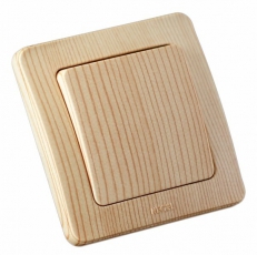 Выключатель скрытой установки, одноклавишный, с самовозвратом, цвет сосна | ВС10-331-02 | HEGEL