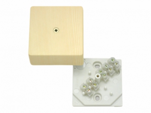 Коробка распределительная 60х60х30 с клеммником, сосна | КРК2701 0201-И | HEGEL