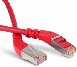 Патч-корд PC-APM-STP-RJ45/L45-RJ45/L45-C6-5M-LSZH-RD F/UTP угл.,экранир.левый 45°-левый 45°,Cat.6,LSZH,5м,красн. | 233163 | Hyperline