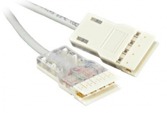 Патч-корд PC-110-110-4P-C5e-2M-LSZH-GY 110 тип-110 тип, 4 пары, Cat.5e, LSZH, 2 м, серый | 229907 | Hyperline