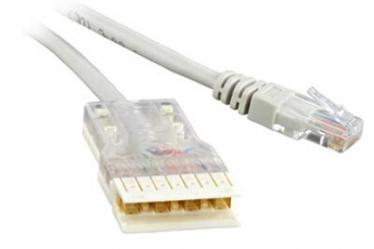 Патч-корд PC-110-RJ45-4P-C5e-1M-LSZH-GY 110 тип - RJ-45, 4 пары, Cat.5e, LSZH, 1 м, серый | 229903 | Hyperline