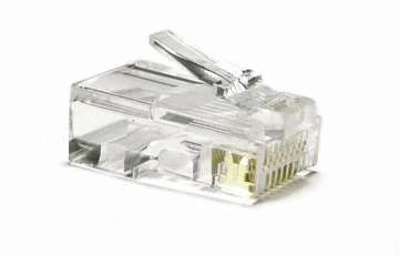 Разъем под витую пару PLUG-8P8C-U-C6-100 RJ-45(8P8C) кат.6 (50 µ