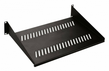 Полка угловая SRVA-400-RAL9005 с перфорацией 19