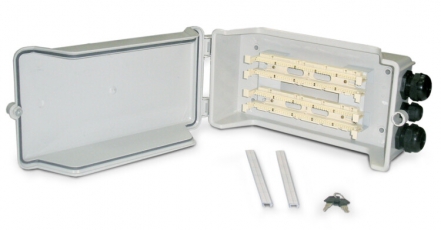 Коробка распределительная 110C-INBOX-100 (outdoor) для 100-парного 110 кросса, 350х190х95 мм, IP 54, -20 С - +80 С | 41524 | Hyperline