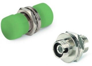 Адаптер проходной оптический FA-S00Z-FC/FC-N/GN-SL FC-FC, SM, simplex, корпус металл, зеленые колпачки | 242815 | Hyperline