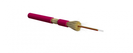 FO-DT-IN-504-4-LSZH-MG Кабель волоконно-оптический 50/125 (OM4) многомодовый, 4 волокна LSZH, нг(А)-HF, -40°C - +70°C, маджента | 390745 | Hyperline