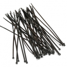 GT-150IBUVC Стяжка нейлоновая неоткрывающаяся, безгалогенная (halogen free), 150x3.6 мм, полиамид 6.6,черная (100 шт) | 24293 | Hyperline