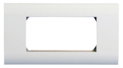 FP-2M45-1-WH Лицевая панель 80х148 мм для 4-х модулей 45х22.5 мм (аналогов Mosaic), металлический каркас | 243644 | Hyperline