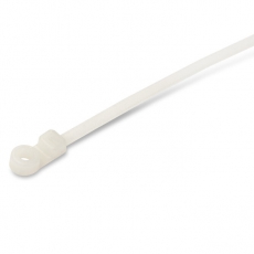 GTM-200STC Стяжка нейлоновая неоткрывающаяся, безгалогенная (halogen free), 200x4.8 мм, полиамид 6.6, под винт (100 шт) | 16066 | Hyperline