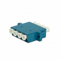 Адаптер проходной QLC-QLC-SM LC-LC quadro,4вол.,SM(д.одномод.каб.),корп.пластм.(SC AdapterDuplex dimension) | 37232 | Hyperline