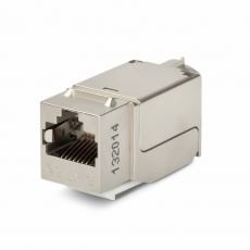 Вставка Keystone Jack KJNE-8P8C-C5e-90-SH-F-WH RJ-45(8P8C),кат.5e,экран.,110 IDC,зад.с пом.NE-TOOL,белая | 46659 | Hyperline