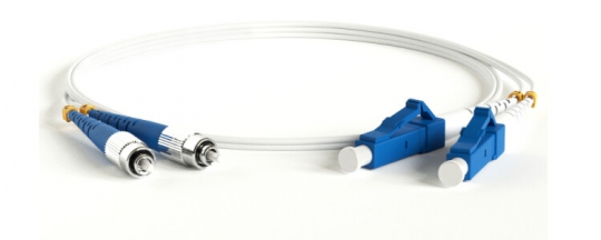 Патч-корд FC-D2-9A1-FC/UR-LC/UR-H-2M-LSZH-WH волоконно-оптический (шнур) SM 9/125 (G.657), FC/UPC-LC/UPC, 2.0 мм, duplex, LSZH, 2м | 39371 | Hyperline