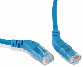 Патч-корд PC-APM-UTP-RJ45/R45-RJ45/R45-C5e-1M-LSZH-BL U/UTP угловой, правый 45°-правый 45°, Cat.5e, LSZH, 1 м, синий | 231806 | Hyperline