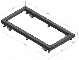 Основание ORV-BSM-800 д. стоек ORV2 и ORV2A гл.800мм,д.уст.ст.на ножки и рол.(в комп.6ножек,2рол.+2рол.с торм.) | 38144 | Hyperline