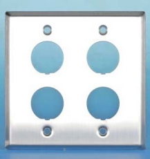 FP-IE-U-4-SL Панель лицевая для 4-х промышленных модулей, IP67, нержавеющая сталь | 46281 | Hyperline