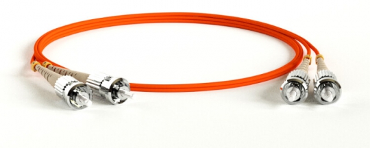 Патч-корд FC-D2-50-ST/PR-ST/PR-H-1M-LSZH-OR волоконно-оптический (шнур) MM 50/125, ST-ST, 2.0 мм, duplex, LSZH, 1 м | 239456 | Hyperline