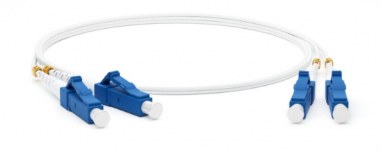 Патч-корд FC-D2-9A1-LC/UR-LC/UR-H-2M-LSZH-WH волоконно-оптический (шнур) SM 9/125 (G.657), LC/UPC-LC/UPC, 2.0 мм, duplex, LSZH, 2м | 39301 | Hyperline