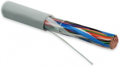 UUTP50-C3-S24-IN-LSZH-GY Кабель витая пара, неэкранир. U/UTP, категория 3, 50 пар (24 AWG),одножил.(solid), LSZH нг(А)-HF, серый | 45651 | Hyperline