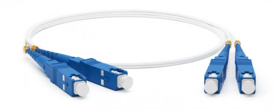 Патч-корд FC-D2-9A1-SC/UR-SC/UR-H-5M-LSZH-WH волоконно-оптический (шнур) SM 9/125 (G657), SC/UPC-SC/UPC, 2.0 мм, duplex, LSZH, 5м | 238612 | Hyperline