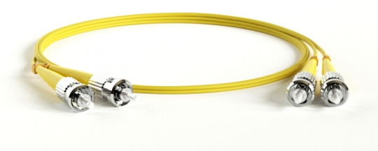 Патч-корд FC-D2-9-ST/UR-ST/UR-H-20M-LSZH-YL волоконно-оптический (шнур) SM 9/125 (OS2), ST/UPC-ST/UPC, 2.0 мм, duplex, LSZH, 20 м | 244504 | Hyperline
