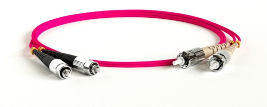 Патч-корд FC-D2-504-FC/PR-ST/PR-H-50M-LSZH-MG волоконно-оптический (шнур) MM 50/125(OM4), FC-ST, 2.0 мм, duplex, LSZH, 50 м | 247749 | Hyperline