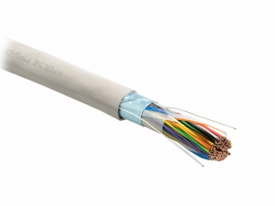 FUTP50-C3-S24-IN-PVC-GY Кабель витая пара, экранир. F/UTP, категория 3, 50 пар (24 AWG),одножил.(solid),экран-фольга, PVC, серый | 19481 | Hyperline