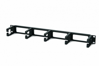 Организатор кабельный CM-1U-PL с пластиковыми кольцами, 19