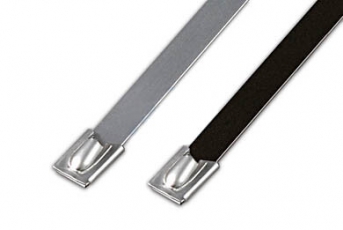 MLG-200STE Стяжка неразъемная стальная, коррозионно-стойкая (нержавеющая сталь 316L), 200х4.45мм (100 шт) | 47156 | Hyperline