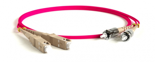 Патч-корд FC-D2-504-SC/PR-ST/PR-H-5M-LSZH-MG волоконно-оптический (шнур) MM 50/125(OM4), ST-SC, 2.0 мм, duplex, LSZH, 5 м | 239495 | Hyperline