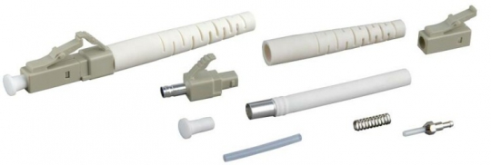 Разъем клеевой LC-MM-3 LC, MM(для многомодового кабеля), 3 мм, (белый) | 34121 | Hyperline