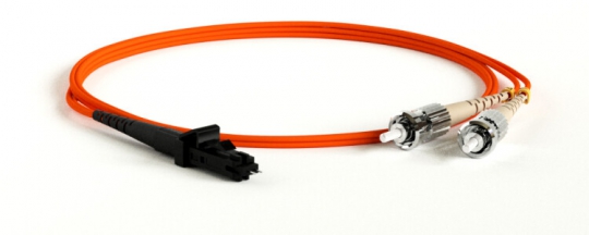 Патч-корд FC-D2-62-MTRJM/PR-ST/PR-H-3M-LSZH-OR волоконно-оптический (шнур) MM 62.5/125, ST-MTRJ(папа), 2.0 мм, duplex, LSZH, 3 м | 28279 | Hyperline