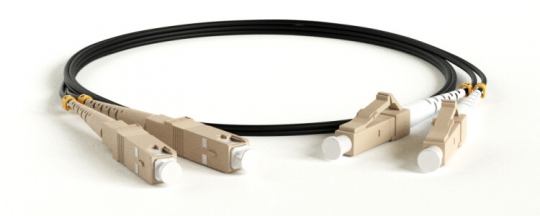 Патч-корд FC-D2-50-LC/PR-SC/PR-H-2M-LSZH-BK волоконно-оптический (шнур) MM 50/125, LC-SC, 2.0 мм, duplex, LSZH, 2 м, черный | 225320 | Hyperline