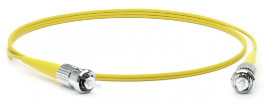 Патч-корд FC-S2-9-ST/UR-ST/UR-H-1M-LSZH-YL волоконно-оптический (шнур) SM 9/125 (OS2), ST/UPC-ST/UPC, 2.0 мм, simplex, LSZH, 1 м | 247515 | Hyperline