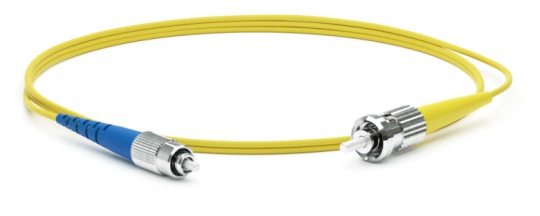 Патч-корд FC-S2-9-FC/UR-ST/UR-H-3M-LSZH-YL волоконно-оптический (шнур) SM 9/125 (OS2), FC/UPC-ST/UPC, 2.0 мм, simplex, LSZH, 3 м | 247457 | Hyperline