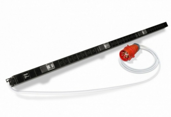 SHE-18IEC-6BIEC-3V-3PVR Блок розеток, вертикальный, 3 блока по 6 розеток IEC320 С13 + 2 розетки IEC320 С19 + автомат. выключ | 396994 | Hyperline