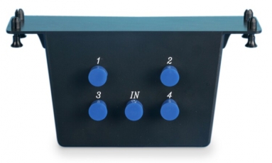 HC-VV-1I4O-BK Распределительный видео-модуль, 4-портовый, 164.34х101.6 мм (ДхШ), 1 вход и 4 выхода, 5-2300 MHz, вертик. монтаж | 237934 | Hyperline