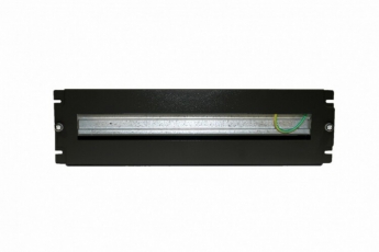 BPB19-PS-3U-RAL9005 Панель с DIN-рейкой с регулируемой глубиной установки, 19