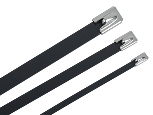 Хомут стальной ХСт 12,0х250мм с пол. покр. (100шт/упак)