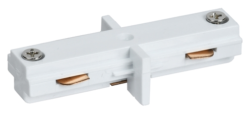 Соединитель прямой внутренний для однофазного шинопровода белый