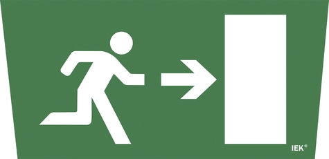 Наклейка Выход/стрелка направо ССА 5043