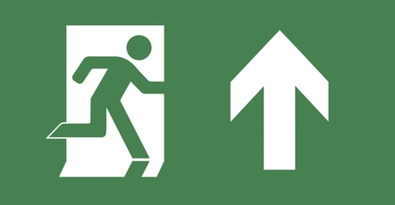 Пиктограмма ВЫХОД/стрелка вверх PVC для ССА 3000