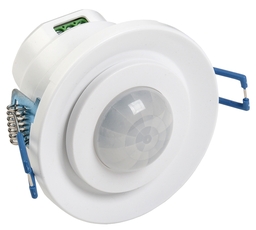 Датчик движения ИК встраиваемый 800w 360 гр. 8м IP20 белый