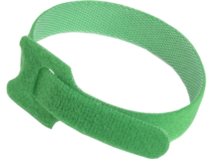 Хомут-липучка для кабеля 14х310мм с м/з зеленый (100шт)